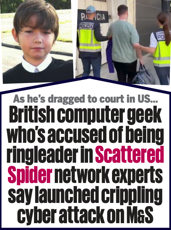 A screenshot of two photos of Buchanan that appeared in a Daily Mail story dated May 3, 2025.